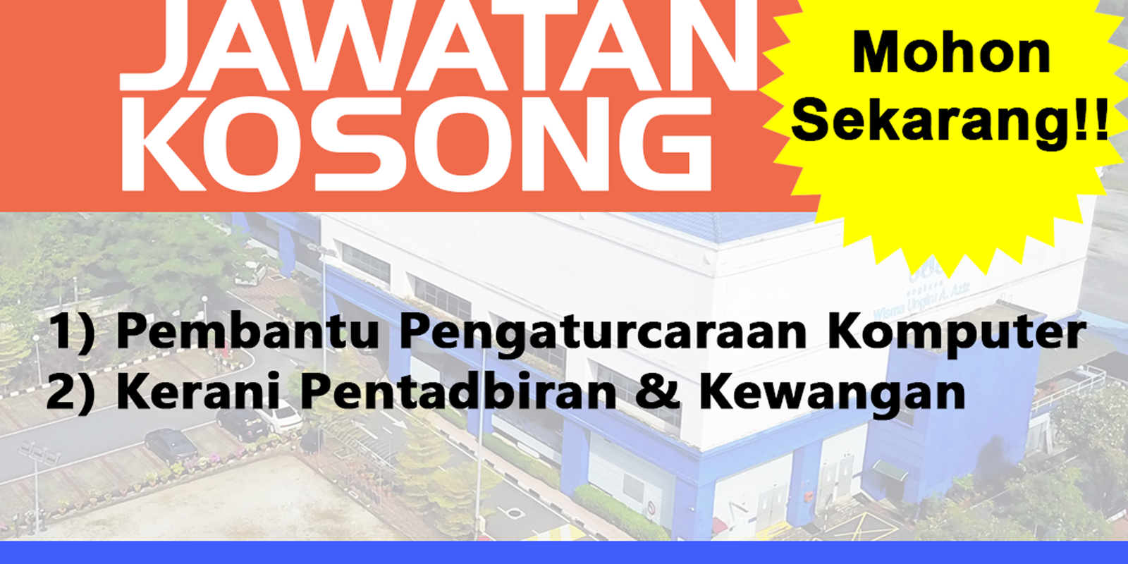 Jawatan Kosong Yayasan Angkasa 2020 Yayasan Angkasa