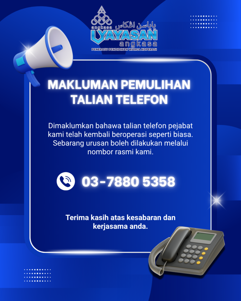MAKLUMAN PEMULIHAN TALIAN TELEFON