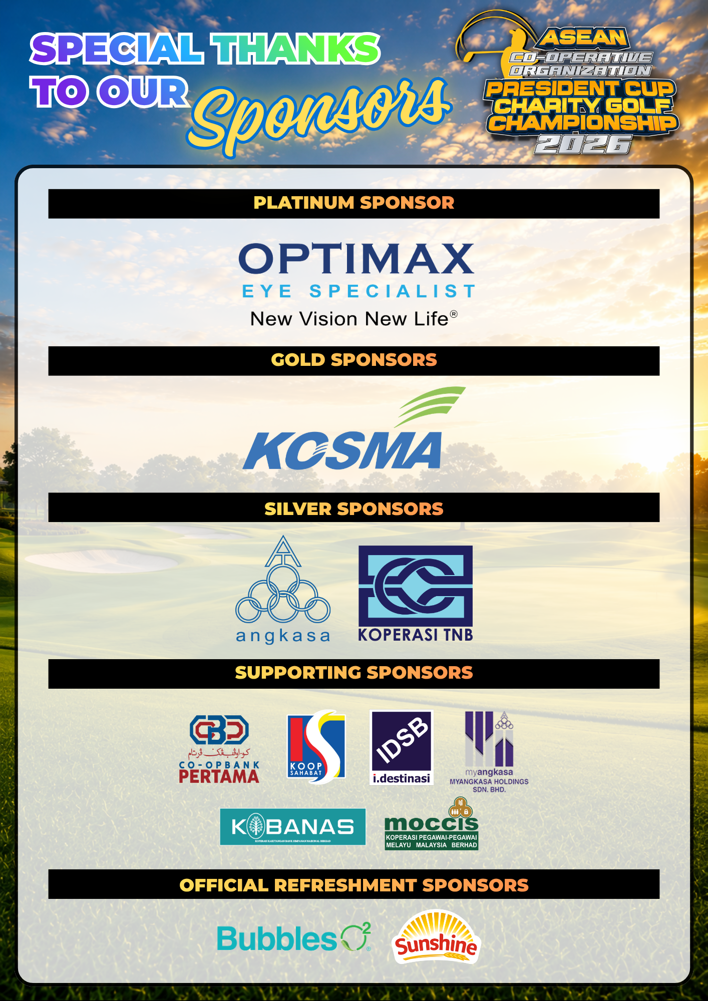 Sponsor Poster Golf 2026